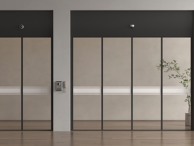 现代其他门 电动移门 现代玻璃感应门 电动感应门