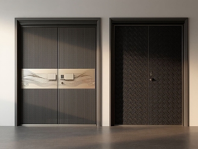 双开门 别墅大门 铁门 铜门