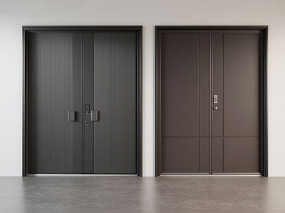 双开门 别墅大门 铁门 铜门 拱门 防盗门