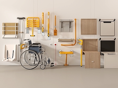 现代其他凳子 换鞋凳 残障折叠椅 无障碍扶手 轮椅