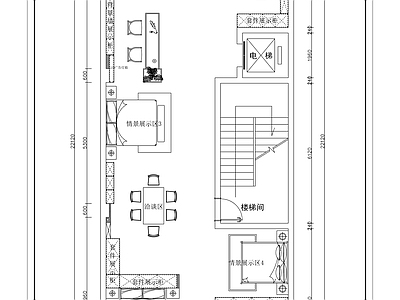其他展厅 全屋定制展厅 产品展厅 家纺品展厅 施工图