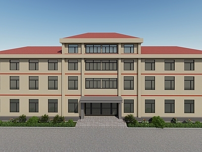 现代政府办公楼 建筑外观 办公楼