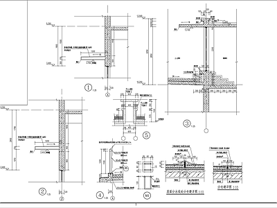 现代整体办公空间 社区公共服务设施 构造 施工图