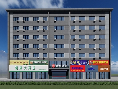 现代其他商业建筑 酒店外观 酒店建筑