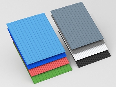 现代其他材料 彩钢板 瓦片