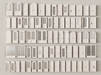 法式其他门 法式门组合 单开门 对开门 卧室门 厨卫门 卫生间门 玻璃门