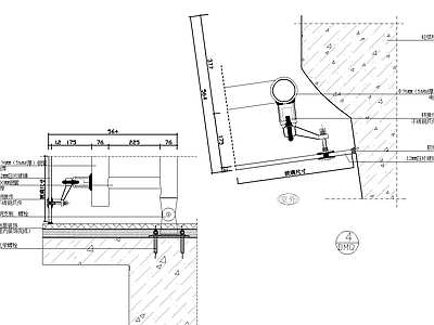 现代行政机构建筑 玻璃幕 施工图