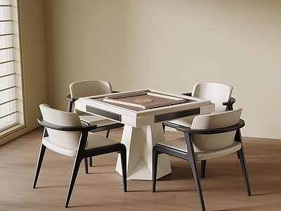 麻将桌 现代棋牌桌 法式娱乐桌