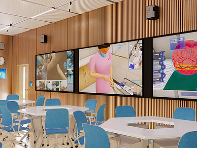 现代其他公共空间 智能化教室