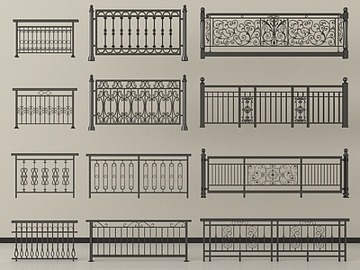 欧式栏杆 铁艺栏杆 欧式栏杆 围栏护栏