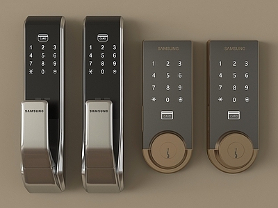 锁 钥匙 现代密码锁 指纹锁 智能门锁