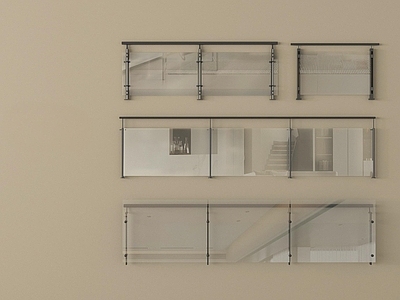 现代栏杆 阳台围栏 现代围栏护栏 玻璃栏杆 扶手