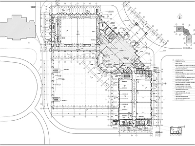 现代欧式酒店建筑 五星级酒店 异形酒店 宴会厅 客房 餐饮 施工图