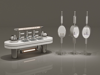 现代其他桌子 架子 橱窗 橱窗柜子 中岛