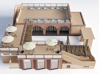 现代其他景观小建筑 民宿建筑 民宿酒店建筑