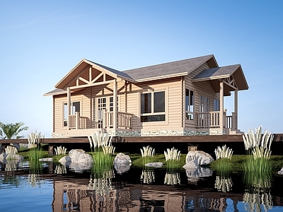 现代木屋 现代木屋建筑 景观建筑 茅草屋建筑