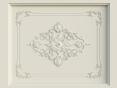 现代法式吊顶 简欧天花吊顶 卧室吊顶 客餐厅吊顶