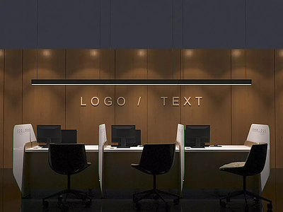 现代轻奢银行 银行吧台 保险服务台 电信接待台 vip接待台 客服接待台