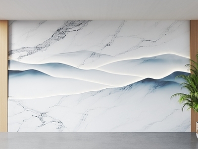 现代沙发背景墙 沙发背景墙 客厅景墙 山水背景墙 新中式背景墙 大理石山水背景墙
