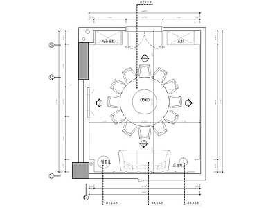 现代中餐厅 小型餐厅包房 施工图