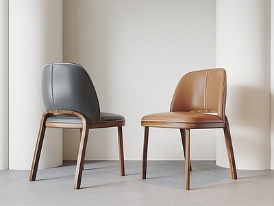 侘寂餐椅 侘寂风单椅 餐椅 椅子 皮椅 书椅