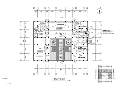 通信网络系统 多层木结构建筑 办公展览建筑 施工图