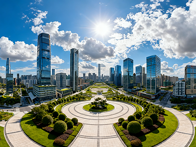 现代小区HDR 城市住宅区HDR
