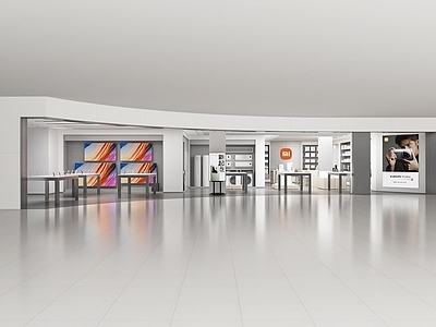 现代商场 小米 手机店 施工图