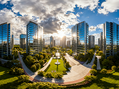 现代小区HDR 城市住宅区HDR