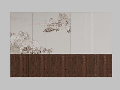 新中式床头背景墙 新中式床头背景墙