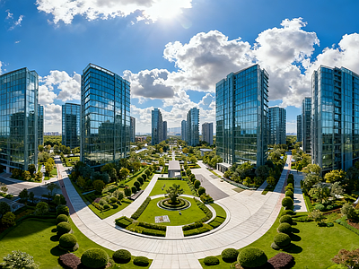 现代小区HDR 城市住宅区HDR