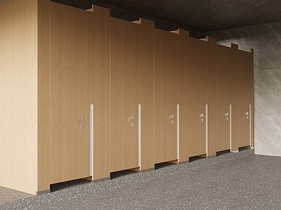 现代公共卫生间 公共卫生间隔间