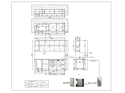 综合家具节点 现代极简洗衣机柜 极简洗衣机柜 现代洗衣机柜 洗衣机柜图 施工图
