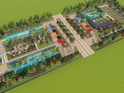 现代简约教育校园景观 校园景观 运动广场 艺术长廊 艺术构架 教学型景观小品