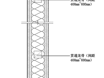 轻钢龙骨隔墙 轻钢龙骨墙节点 施工图