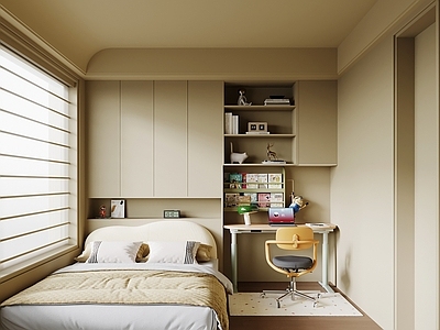 中古榻榻米卧室 中古风榻榻米卧室 儿童房