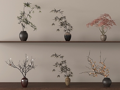 中古花艺 干枝 花瓶花艺 中古花艺 干花