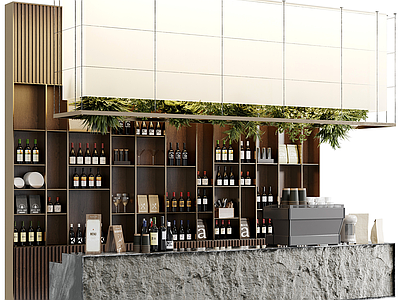 现代咖啡厅 现代咖啡厅吧台 咖啡吧 咖啡店设备 咖啡厅 咖啡厅摆件