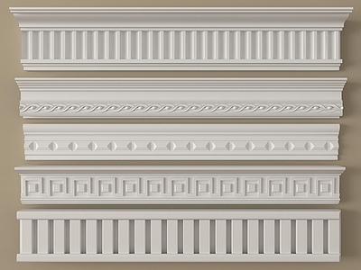 法式线条 石膏构件 法式线条 石膏线