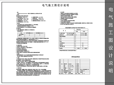 现代设计说明 电气施工设计说明 施工图
