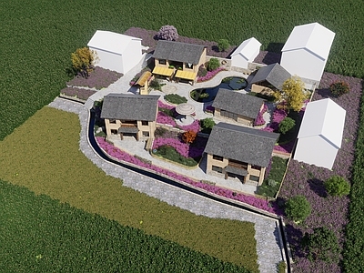 原木民宿建筑 山地民宿建筑 平地民宿建筑