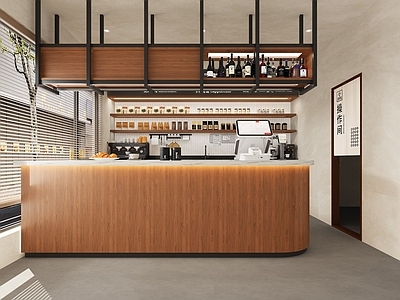 现代咖啡厅 现代咖啡厅吧台