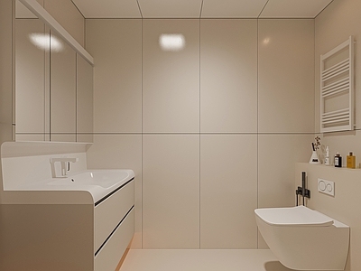 奶油卫生间 奶油风卫生间