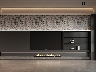现代意式电视背景墙 现代意式背景墙 电视背景墙