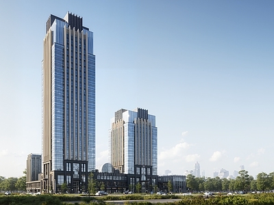 欧式商场建筑 商业高层