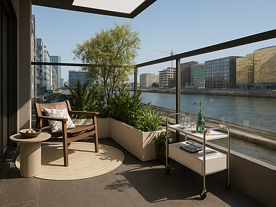 现代轻奢阳台 生活阳台 休闲阳台 阳台 客厅阳台 现代阳台