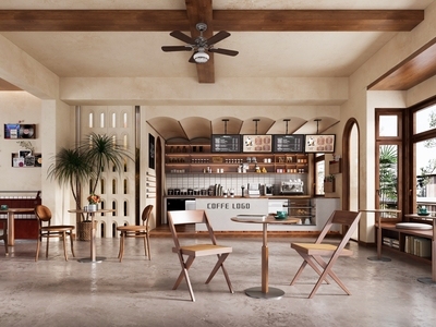 中古侘寂咖啡厅 侘寂中古咖啡厅 咖啡厅收银台 咖啡机咖啡豆 咖啡店设备器材 侘寂奶茶咖啡店