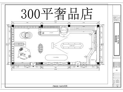 现代其他商业空间 专卖店 奢品店 店铺 施工图