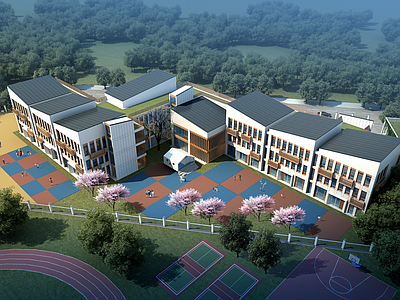 现代幼儿园 教育建筑 学校