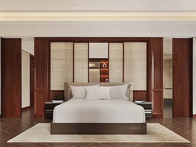 新中式酒店客房 酒店套房